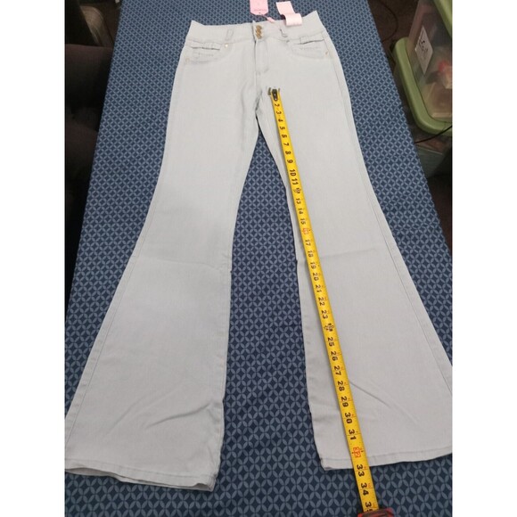 WAIST 33 INCHES SIZE 11 FLARE JEANS STRETCH PUSH UP DENIM 11-2 CTP1204 SZ11 - Picture 10 of 16